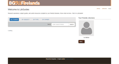 Desktop Screenshot of libguides.firelands.bgsu.edu
