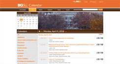Desktop Screenshot of calendar.bgsu.edu