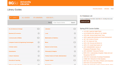 Desktop Screenshot of libguides.bgsu.edu