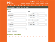 Tablet Screenshot of greatlakes.bgsu.edu